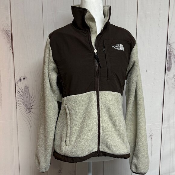 The North Face Women’s Denali Fleece Jacket – Brown/Cream, Small, EUC - Picture 1 of 12